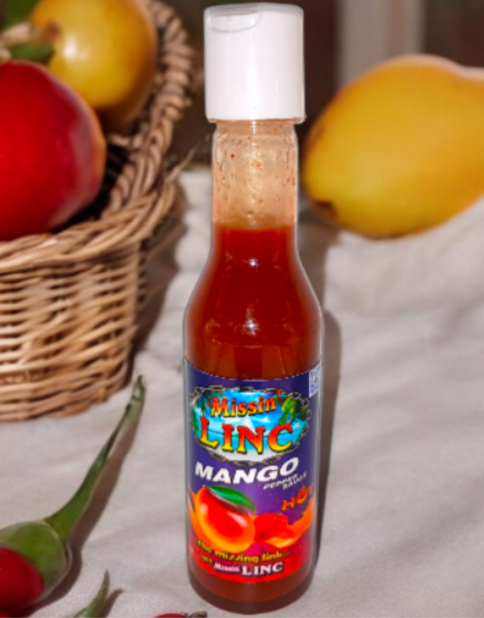 Missin' Linc Mango Pepper Sauce 5oz.