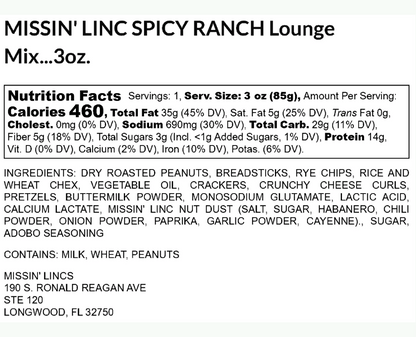 Missin' Linc Spicy Ranch Snack Mix