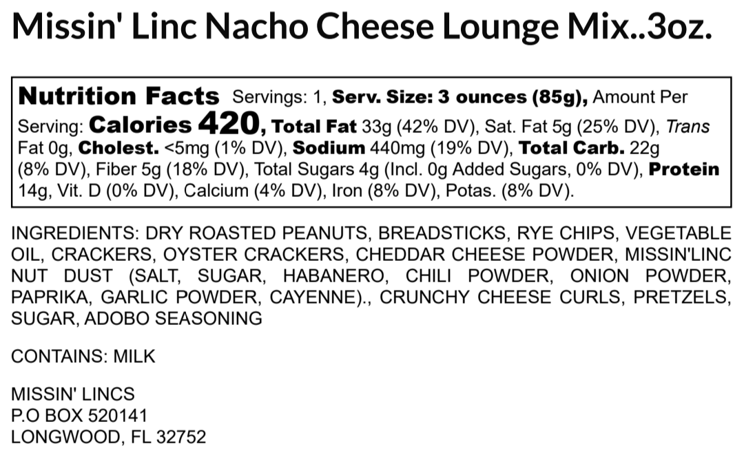 Missin' Linc Nacho Snack Mix