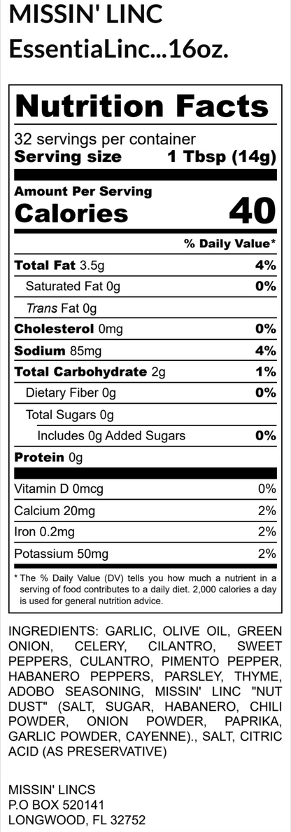 Missin' Linc EssentiaLinc 16oz